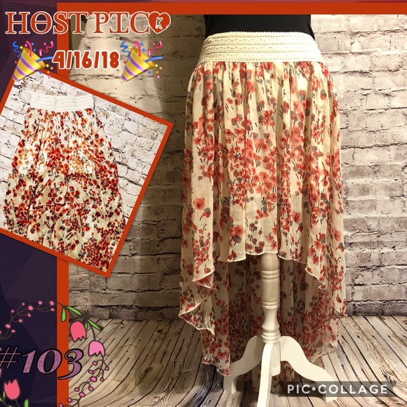 ❌🆂🅾🅻🅳 ❌BB Couture HiLo Skirt SzM - Picture 2 of 8